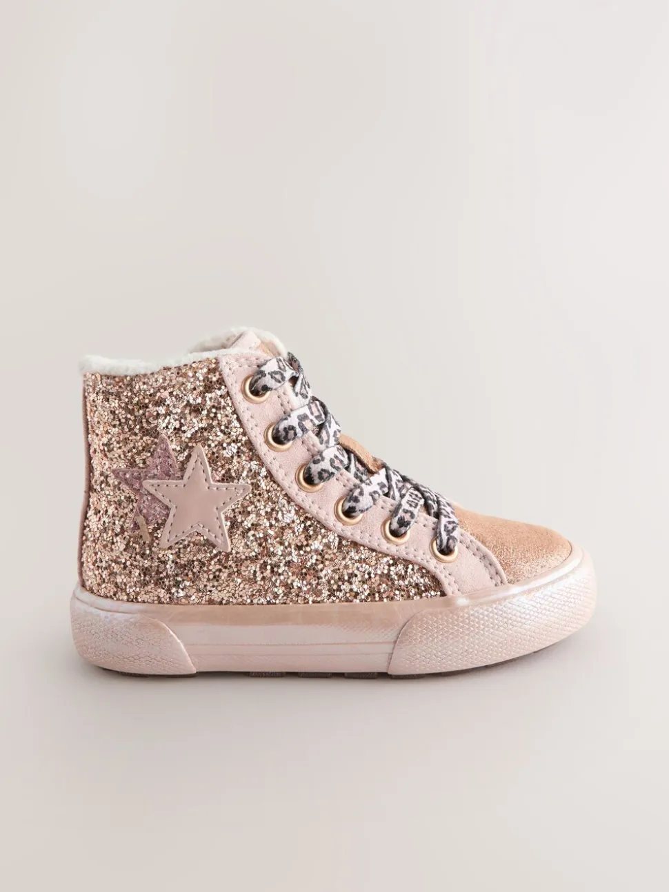 Goud - Hoge sneakers met ster