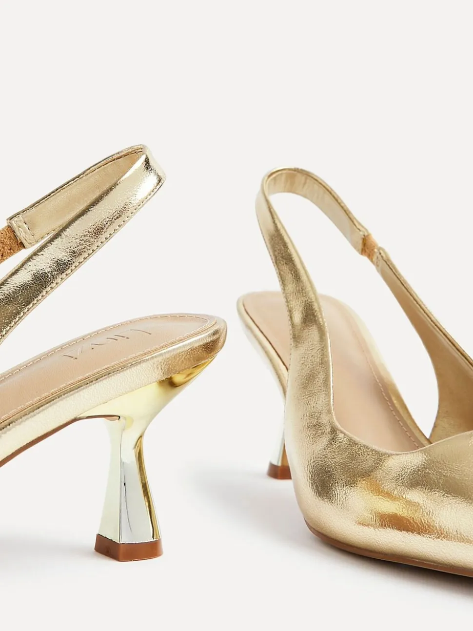 Goud - Linzi Presley pumps met naaldhakken en spitse neus