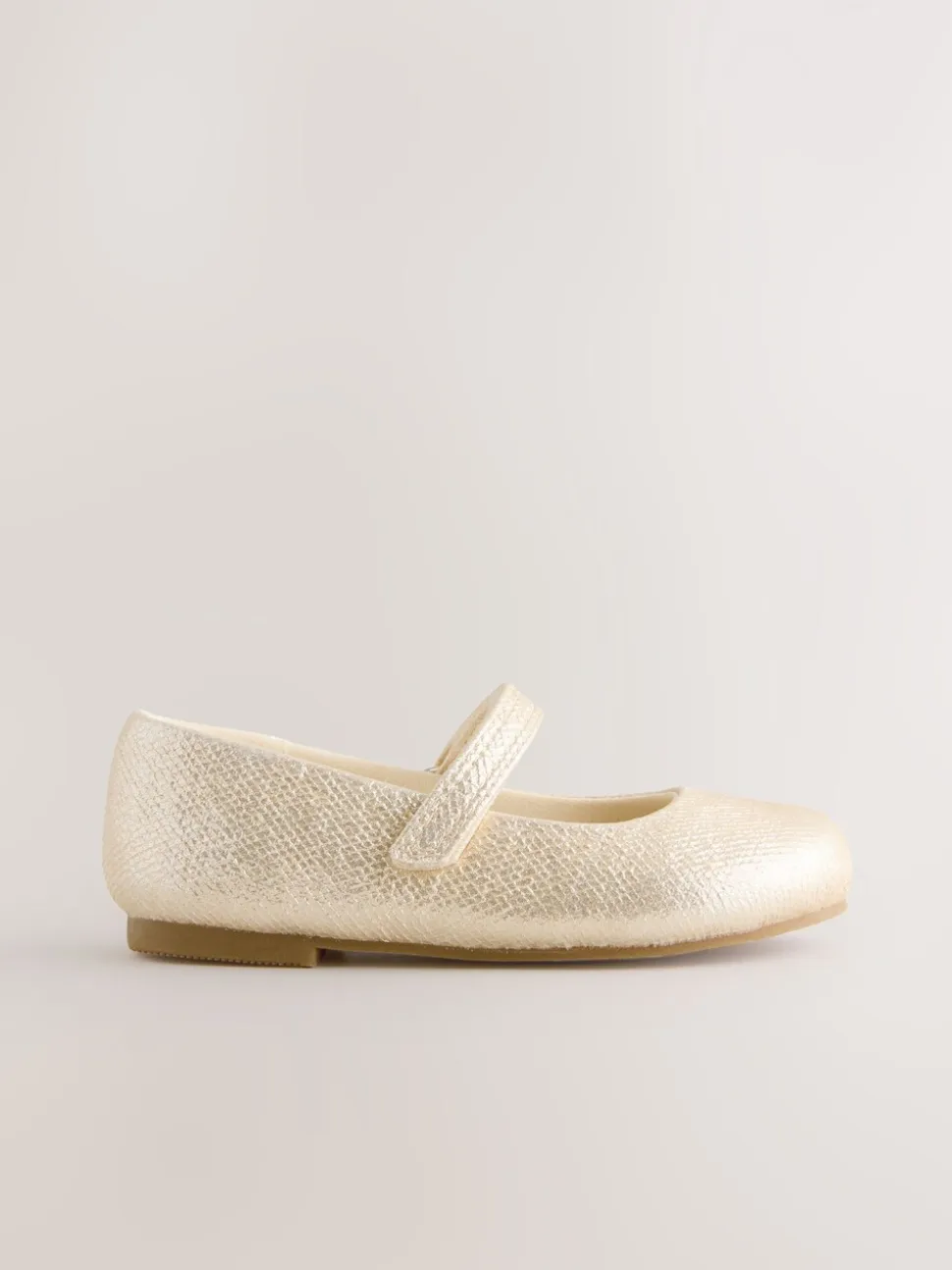 Goud - Mary Jane gelegenheidsschoenen met klittenbandsluiting