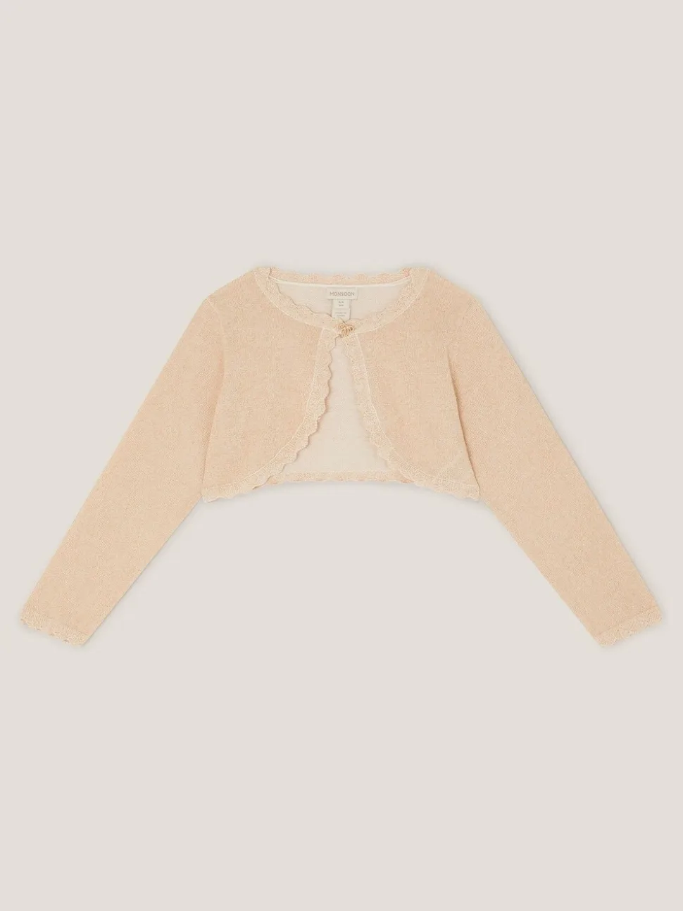 Goud - Monsoon Maeve vest met strik en knopen