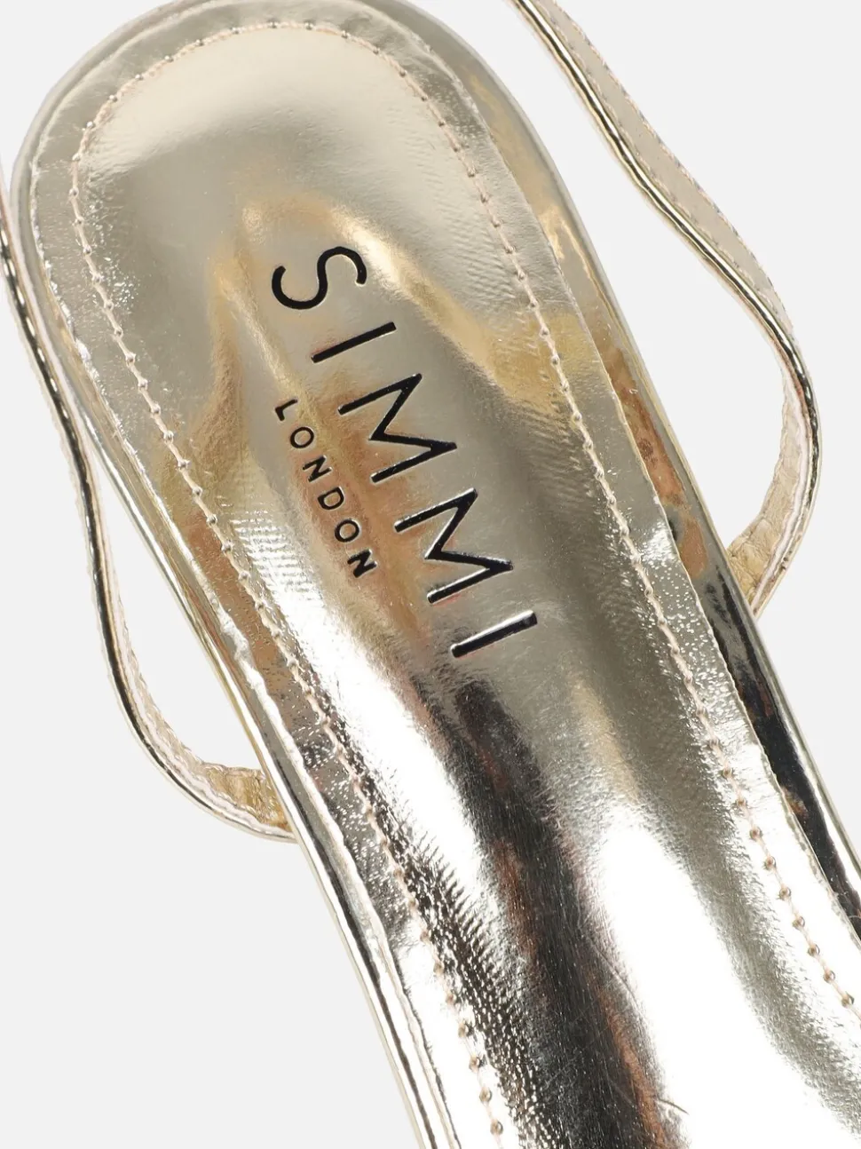 Goud - Simmi London Polly Flower Detail Heeled Sandals
