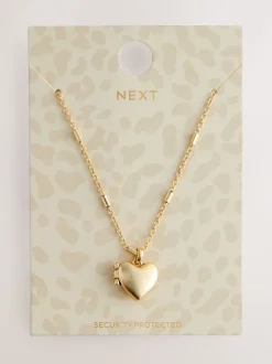 Goudkleurig - Heart Locket Necklace