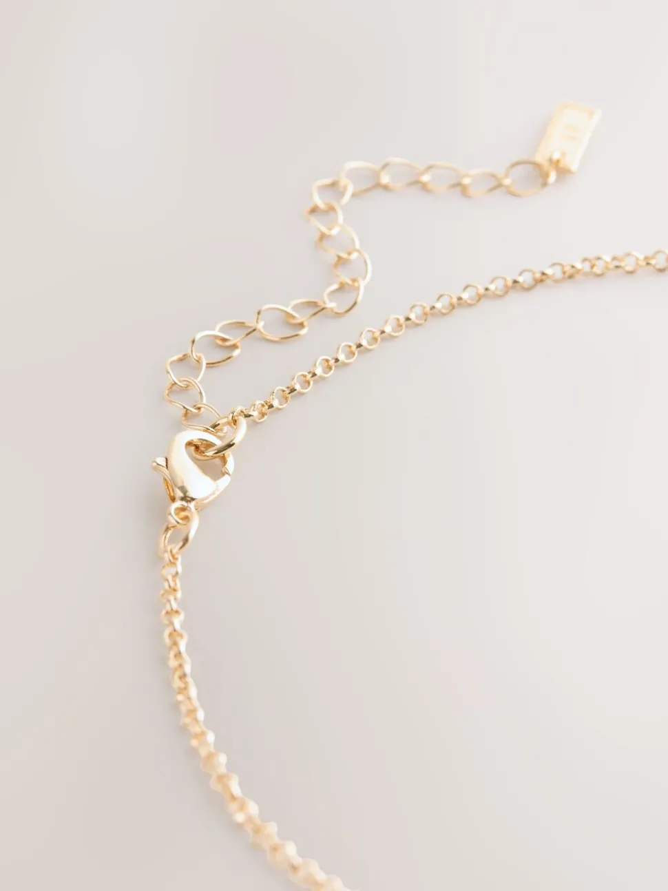 Goudkleurig - Ketting met hangertje van vereende ringen