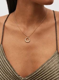 Goudkleurig - Ketting met druppelvormige open druppel