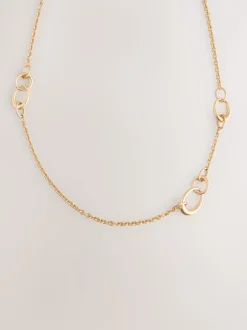Goudkleurig - Lange schakelketting
