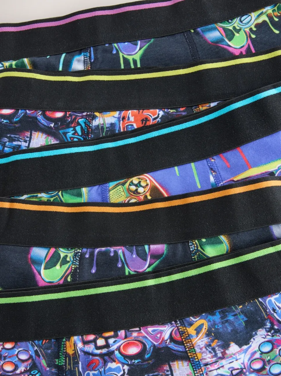 Grafittiprint gamer - Verpakking van 5 boxers (2-16jr)