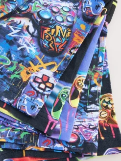 Grafittiprint gamer - Verpakking van 5 boxers (2-16jr)