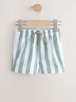 Green and White Stripe - Zwemshort met print (3 mnd-7 jr)