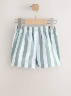 Green and White Stripe - Zwemshort met print (3 mnd-7 jr)
