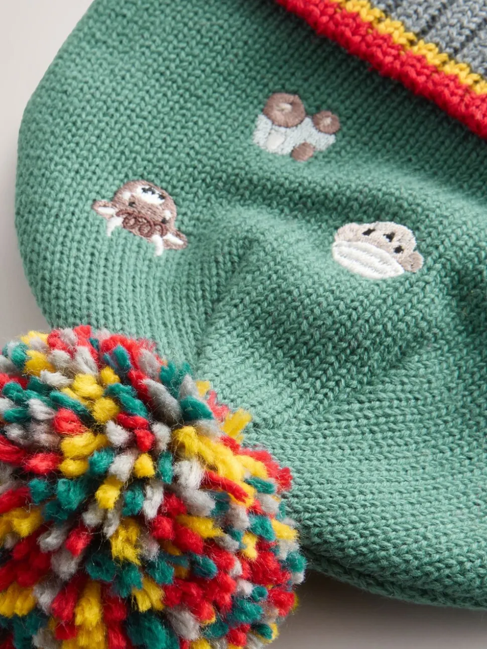 Green Farmyard - Baby Hamish and Friends Knitted Hat (0mths-2yrs)
