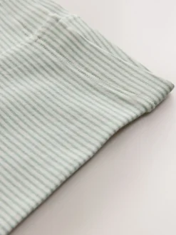 Green/Ecru Stripe Bee - Versierde leggings (3 mnd-7 jr)