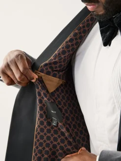 Grijs - Aansluitend - Motionflex stretchyfluwelen Blazer