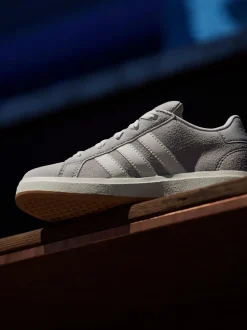 Grijs - adidas Grand Court 00s Suede Lace Kids Trainers