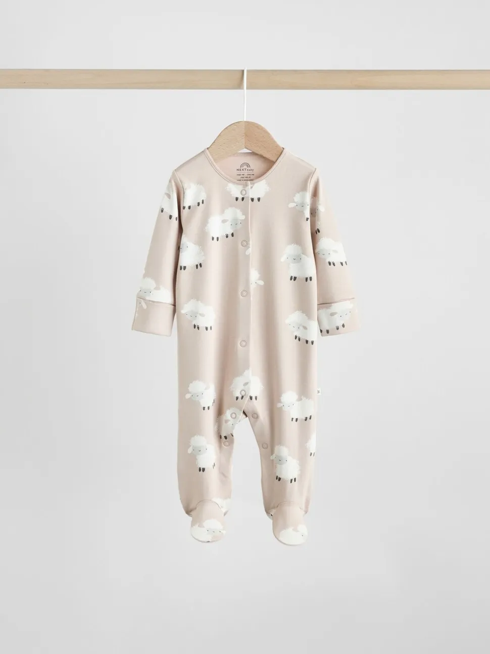 Grijs - Baby Popper Sleepsuits 3 Pack