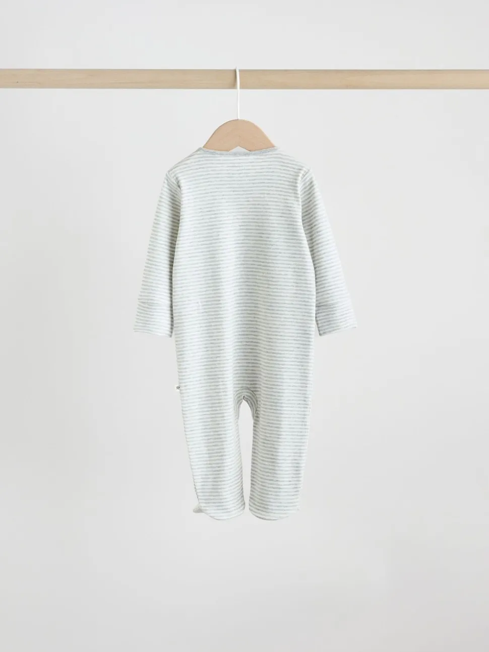 Grijs - Baby Popper Sleepsuits 3 Pack