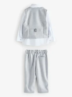 Grijs - Baker by Ted Baker set van gilet, overhemd en broek