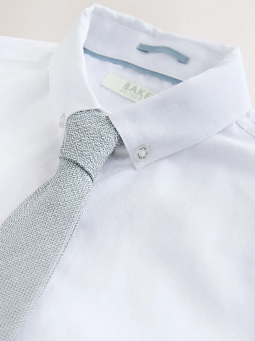 Grijs - Baker by Ted Baker Waistcoat, Shirt And Tie Set