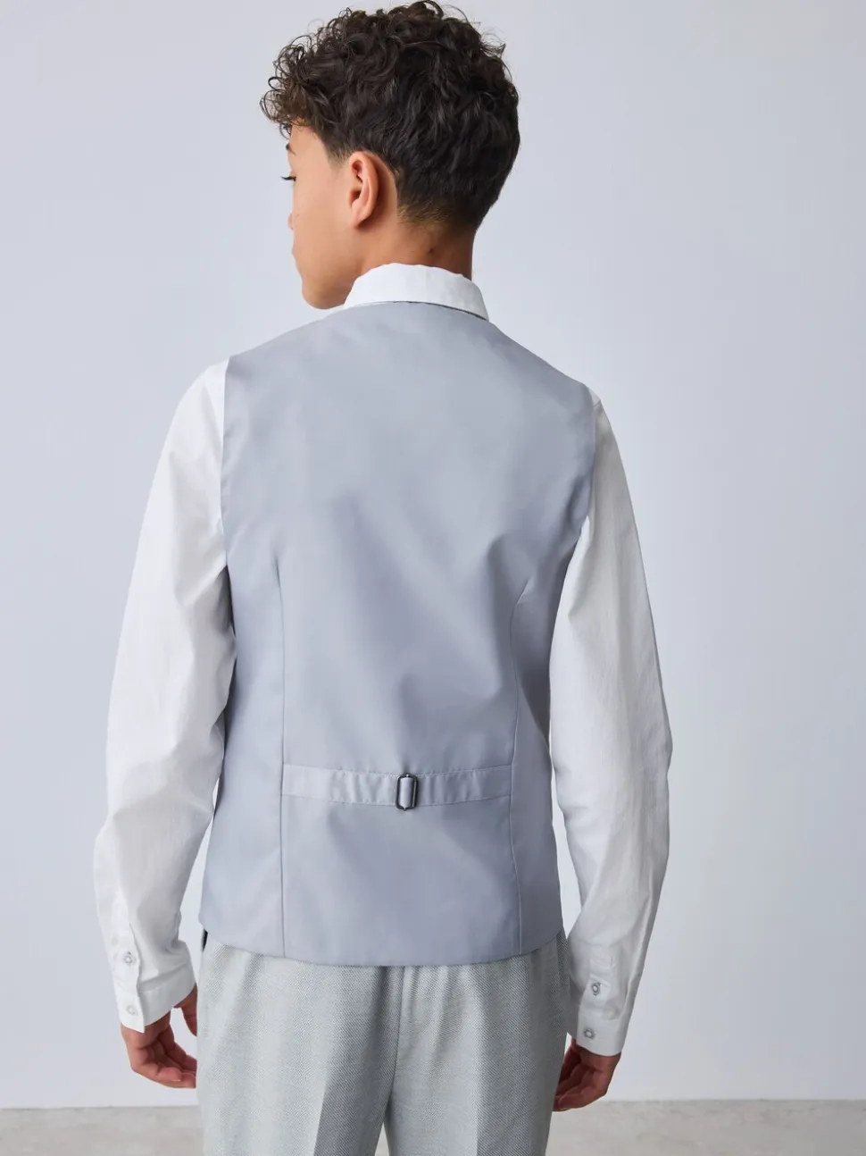 Grijs - Baker by Ted Baker Waistcoat, Shirt And Tie Set