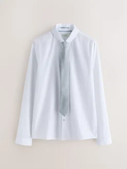 Grijs - Baker by Ted Baker Waistcoat, Shirt And Tie Set
