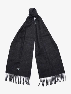 Grijs - Barbour® effen lamswollen sjaal