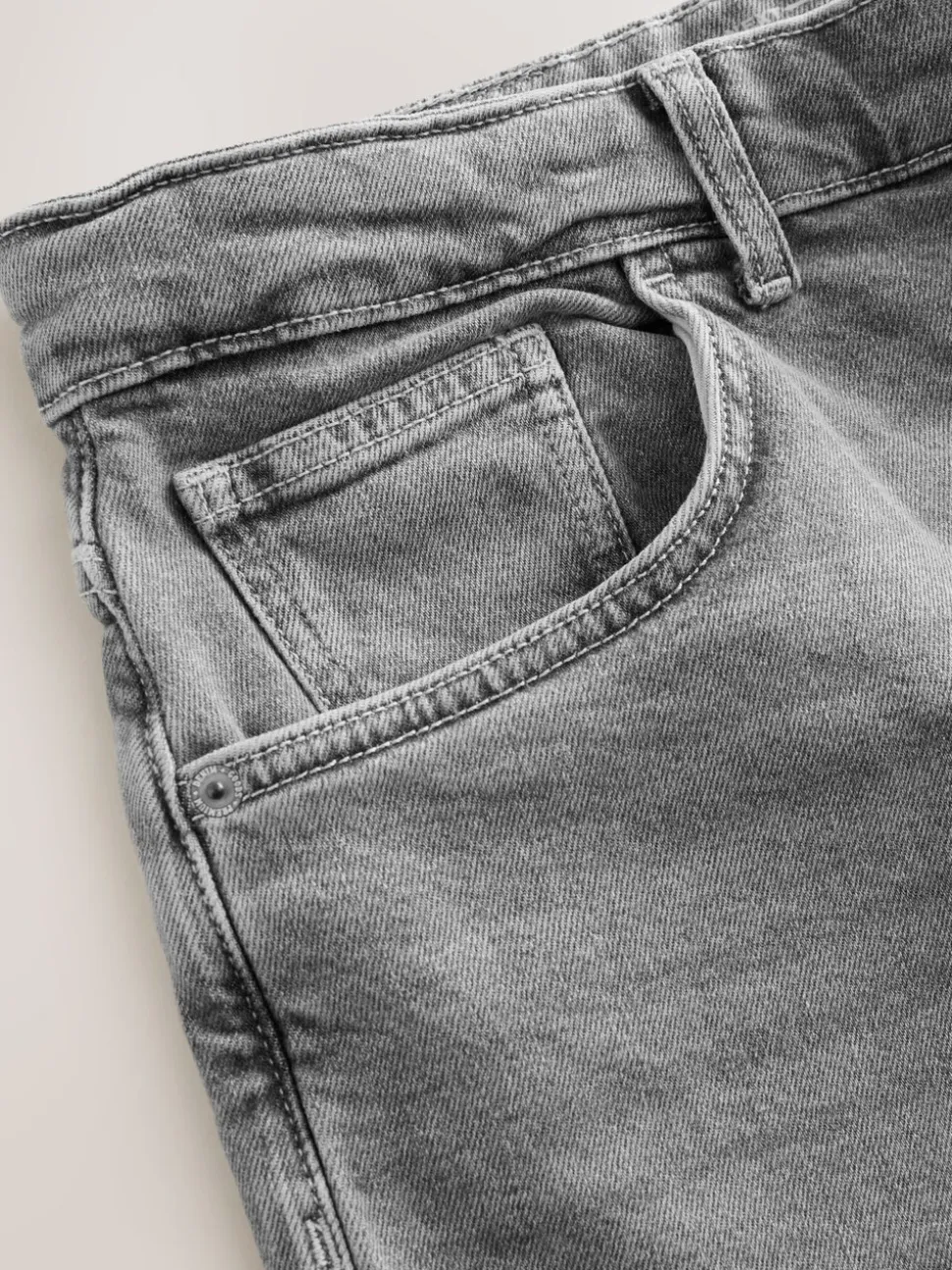 Grijs - Barrel Fit - Vintage wash denim jeans