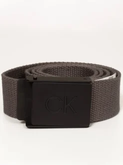 Grijs - Calvin Klein Golf Monogram Buckle Belt