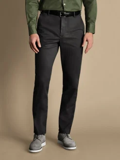 Grijs - Charles Tyrwhitt Classic Fit ultimate chino zonder plooien