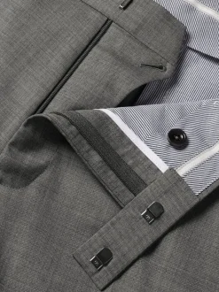 Grijs - Charles Tyrwhitt Slim Fit Sharkskin Trousers
