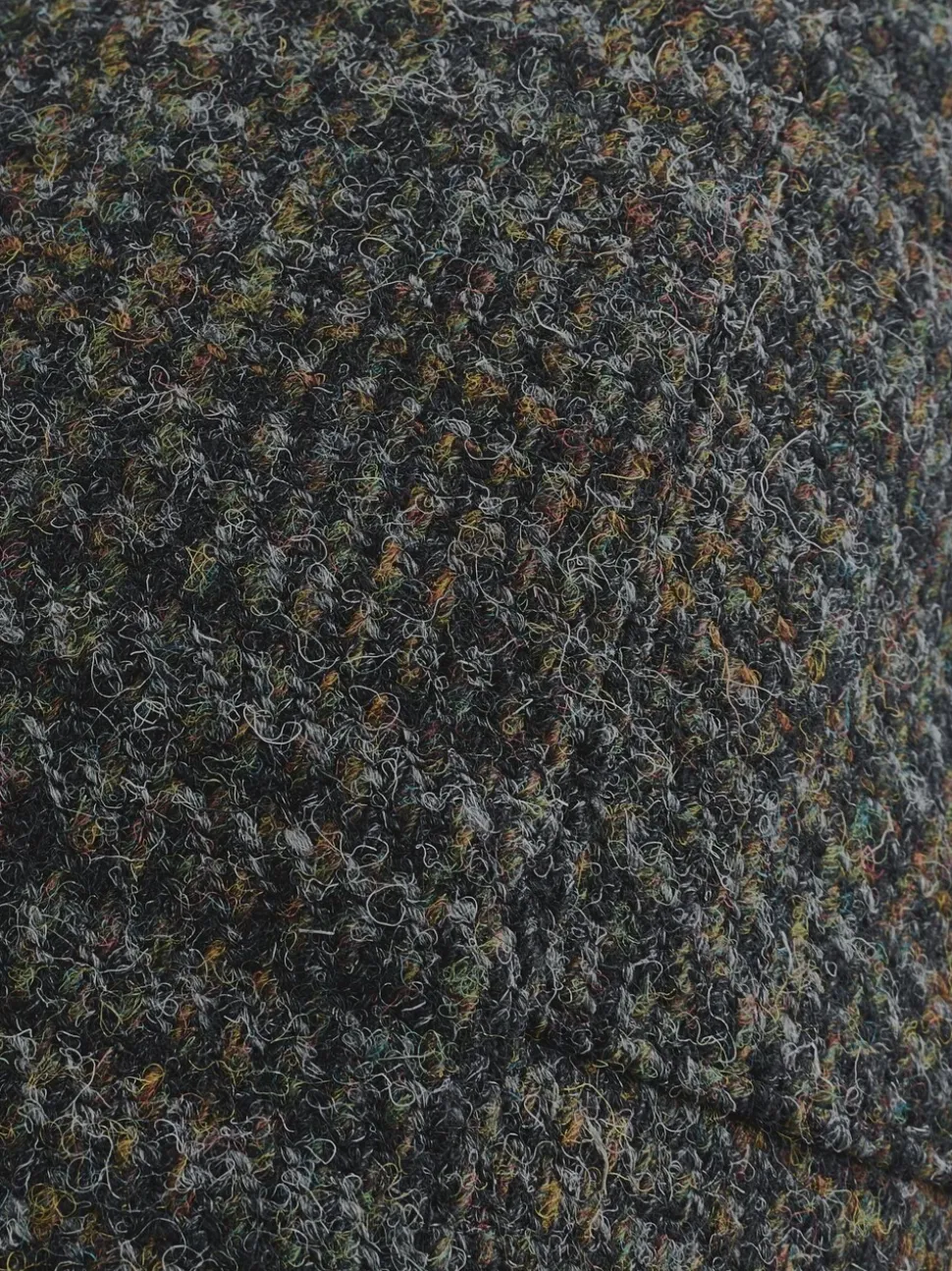 Grijs - Check Harris Tweed Flat Cap