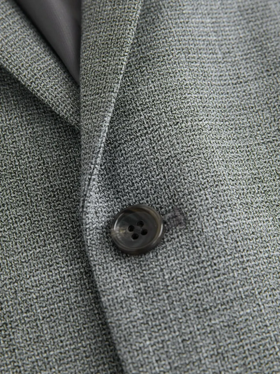 Grijs - Contrast Fabric Detail Suit Waistcoat
