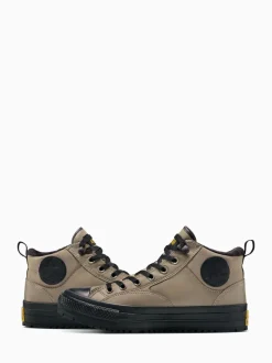 Grijs - Converse Chuck Taylor All Star Malden Street Mid Top Trainers