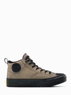 Grijs - Converse Chuck Taylor All Star Malden Street Mid Top Trainers
