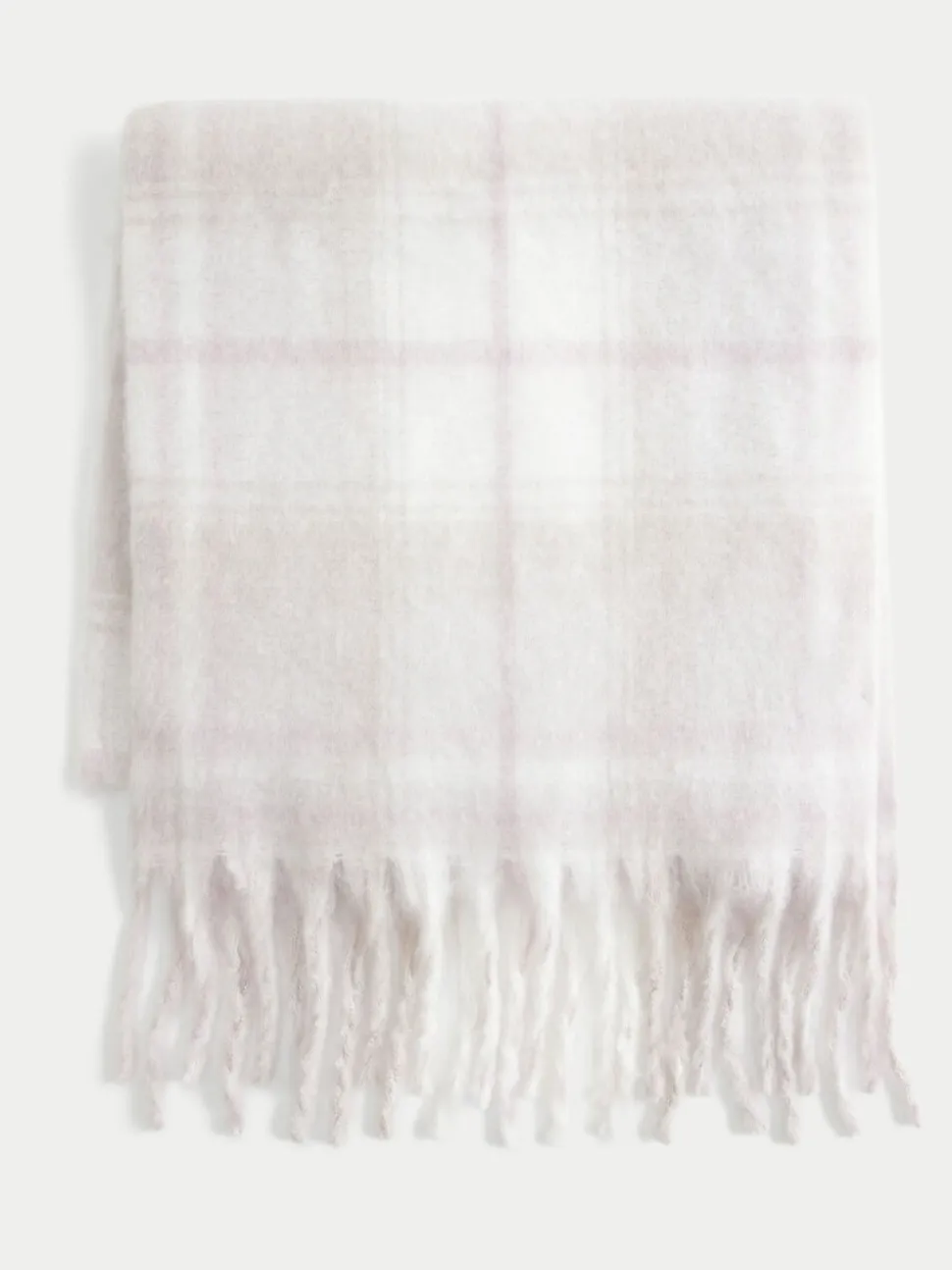 Grijs - Cosy Check Scarf