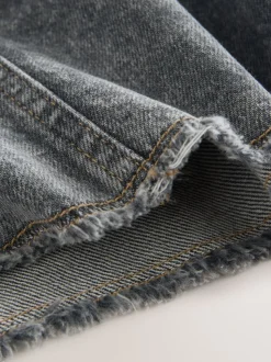 Grijs - Denim Cargo Pocket Shorts
