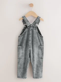 Grijs - Denim tuinbroek (3mnd -7jr)
