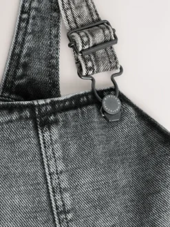 Grijs - Denim tuinbroek (3mnd -7jr)