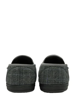 Grijs - Dunlop pantoffels met twee inzetstukken voor heren