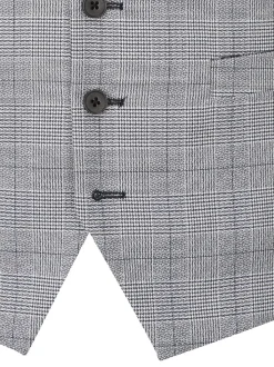 Grijs - Enkele knoop - Skopes scoop Anello gilet met dubbele rij knopen