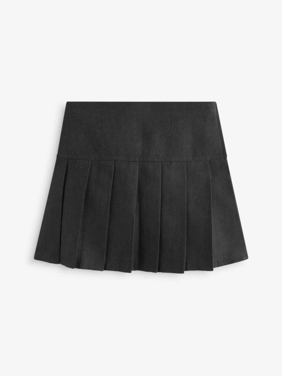 Grijs - Fietsshort en geplooide rok set (3-17jr)