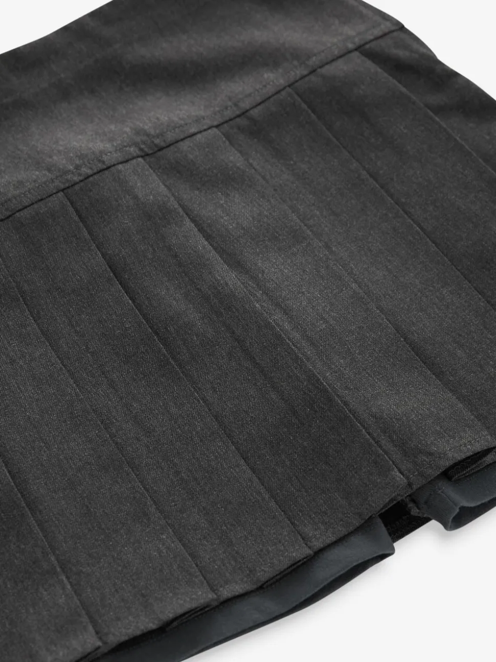 Grijs - Fietsshort en geplooide rok set (3-17jr)