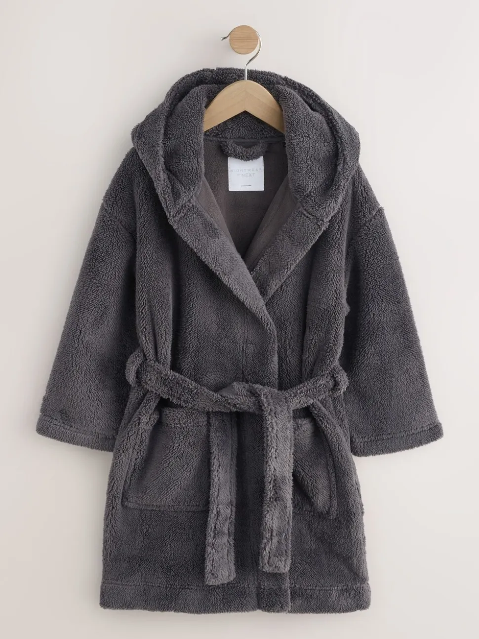 Grijs - Fleece badjas (1,5-16jr)