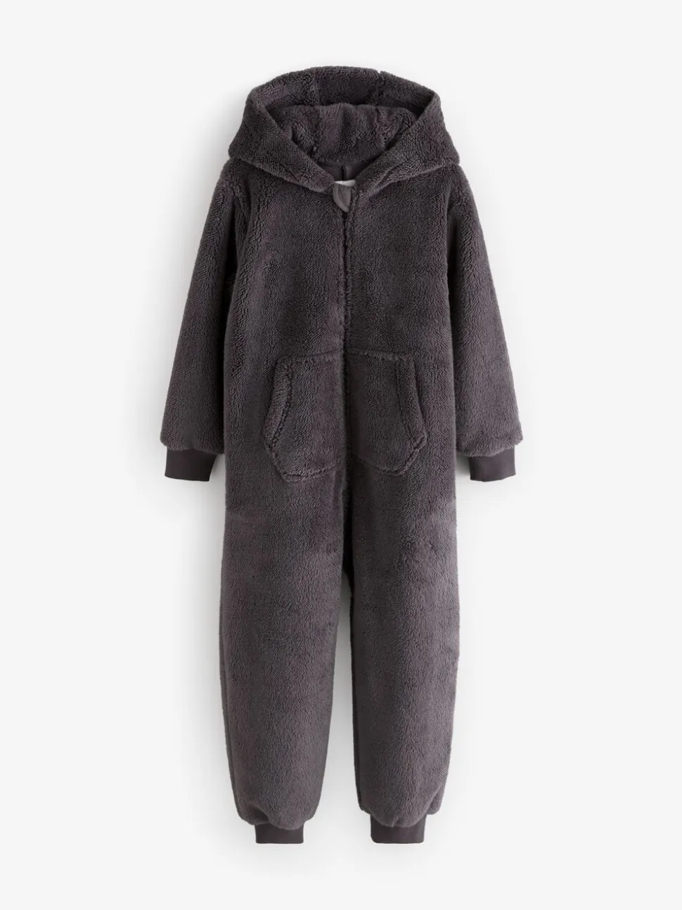 Grijs - Fleece onesie (3-16 jr)