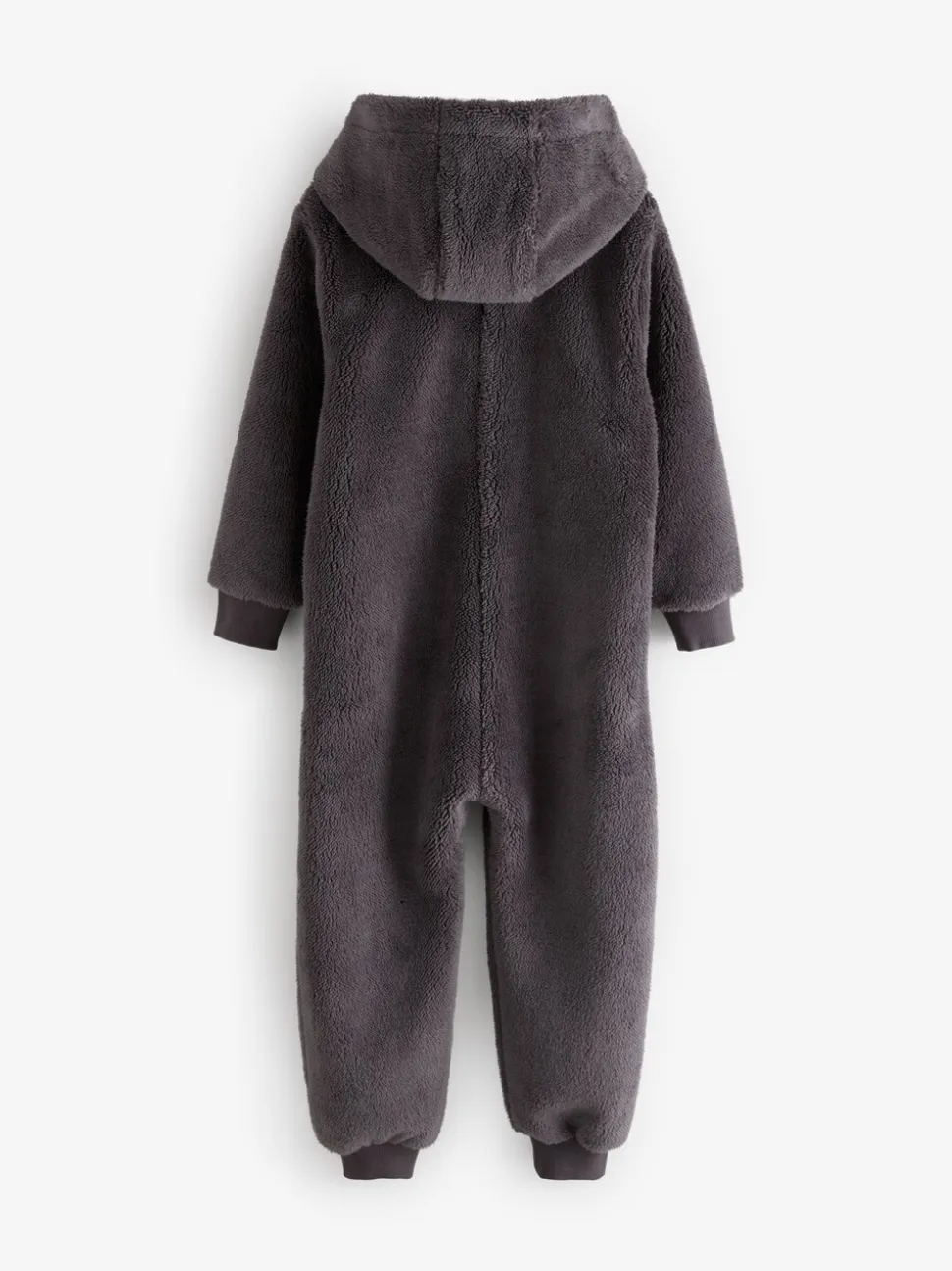Grijs - Fleece onesie (3-16 jr)