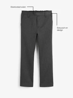 Grijs - Formele schoolbroek met rechte pijpen (3-17jr)