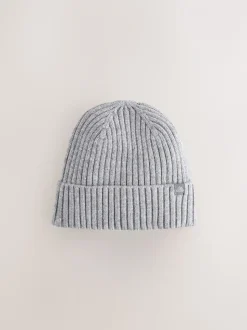Grijs - Gebreide beanie-muts (1-16jr)