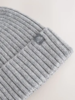 Grijs - Gebreide beanie-muts (1-16jr)