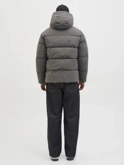 Grijs - Jack & Jones - Gewatteerd jack met capuchon