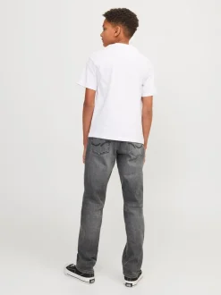 Grijs - JACK & JONES Junior Grey Clark Regular Fit Jeans