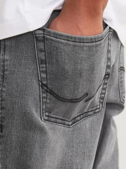 Grijs - JACK & JONES Junior Grey Clark Regular Fit Jeans