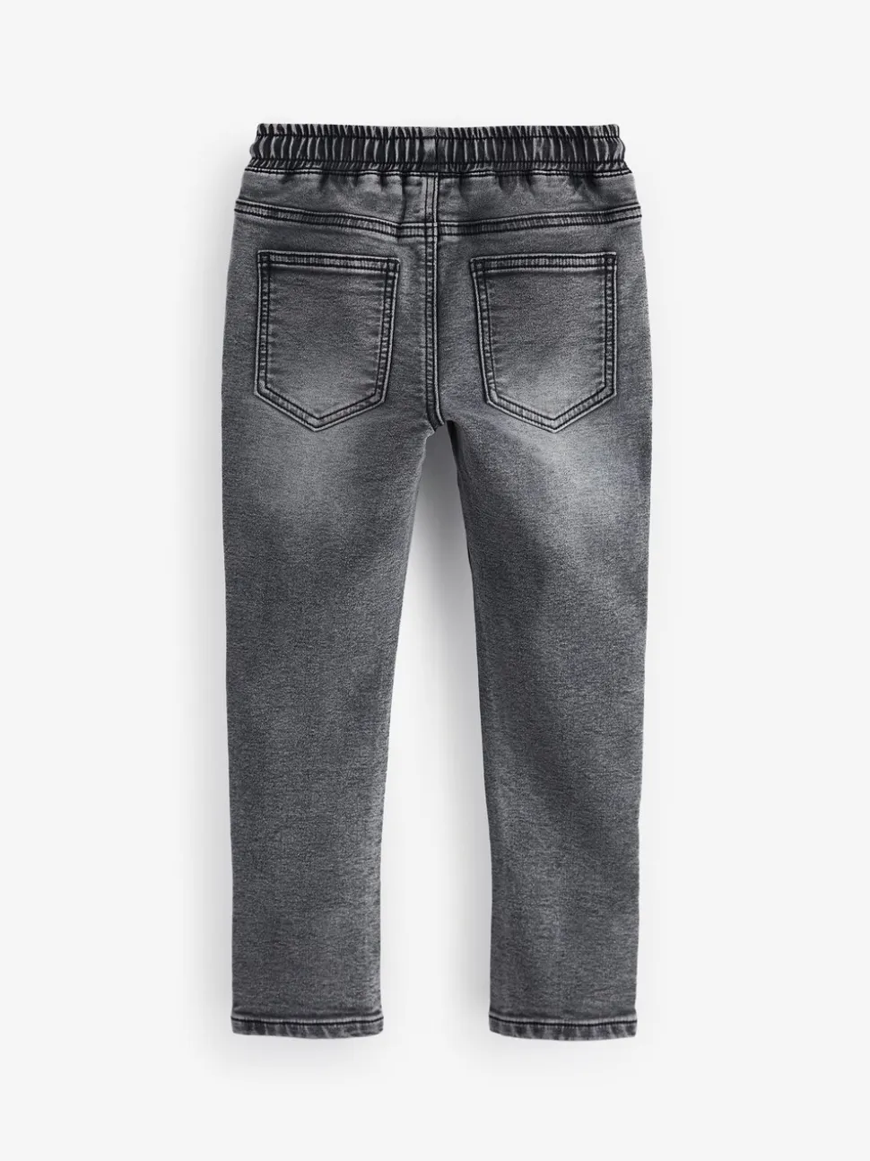 Grijs - Jeans met stretch en elastische taille (3-16 jr)